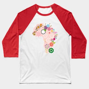 Cream Flower Africa Baseball T-Shirt